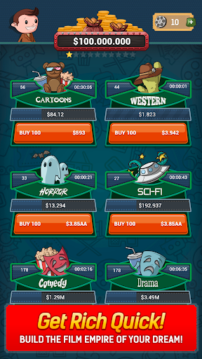 Idle Film Empire: Clicker Manager Tycoon Free Game - عکس بازی موبایلی اندروید