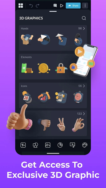 Visme - Graphic Design Maker - عکس برنامه موبایلی اندروید