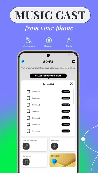 Sono S1, S2 Speaker Controller - Image screenshot of android app