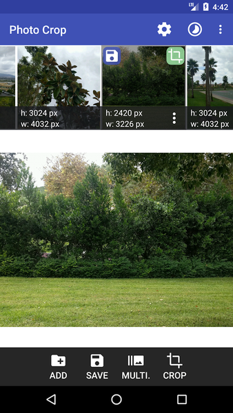 Multiple Photo Crop - عکس برنامه موبایلی اندروید