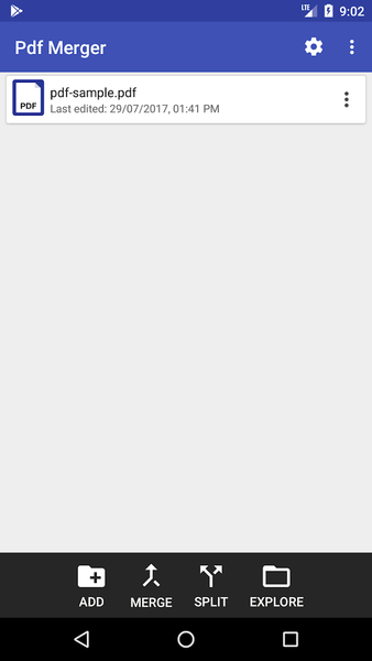 Multiple PDF Merger - Image screenshot of android app
