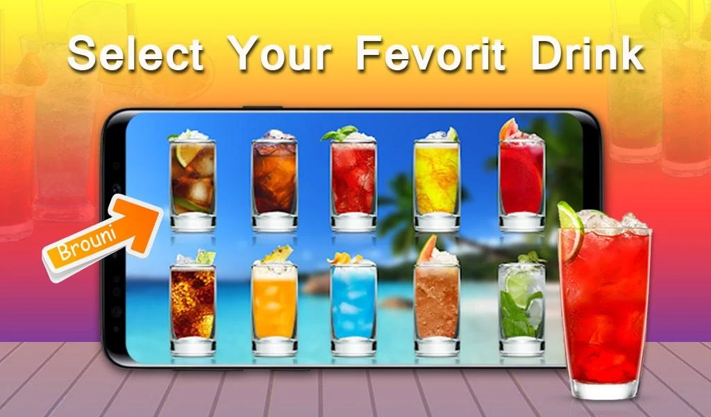 Drink Simulator & Juice (joke) - عکس برنامه موبایلی اندروید