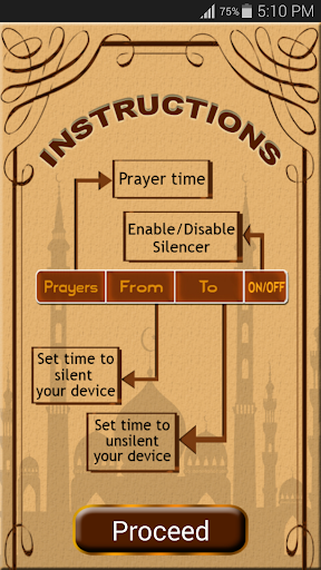 Auto Silence at Prayer's Time - Image screenshot of android app