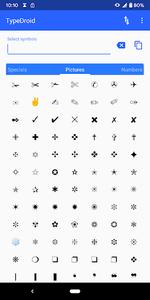 Type Droid (1000+ symbols) - عکس برنامه موبایلی اندروید