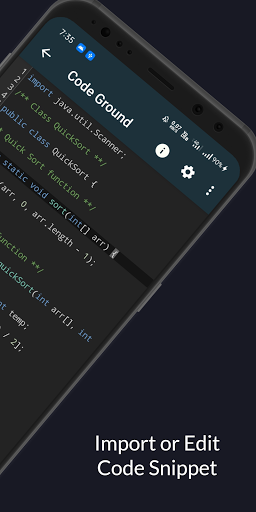 Online Compiler & Editor : Code on Mobile & Tablet - Image screenshot of android app