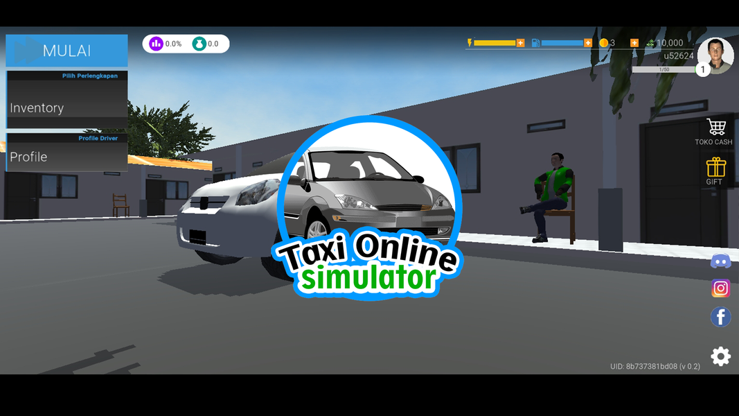 Taxi Online Simulator ID - Gameplay image of android game