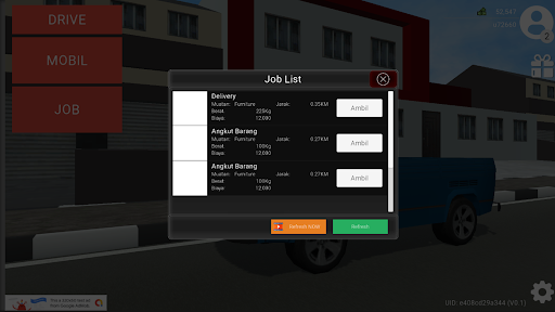 Pickup Simulator ID - Gameplay image of android game