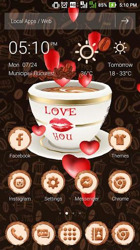3D Friendship Coffee Love Theme - عکس برنامه موبایلی اندروید