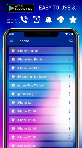 Ringtones for iPhone - عکس برنامه موبایلی اندروید