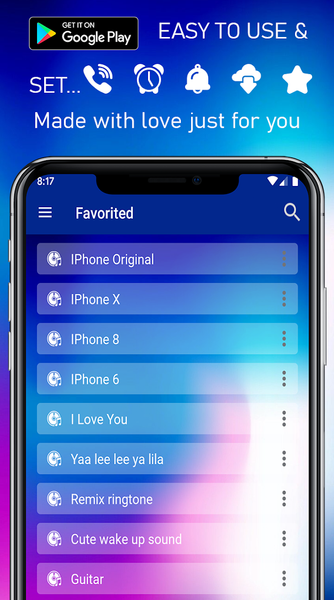 Ringtones for iPhone - عکس برنامه موبایلی اندروید