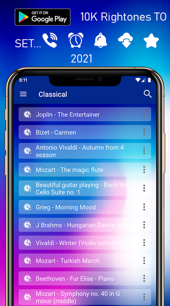 Ringtones for iPhone - عکس برنامه موبایلی اندروید