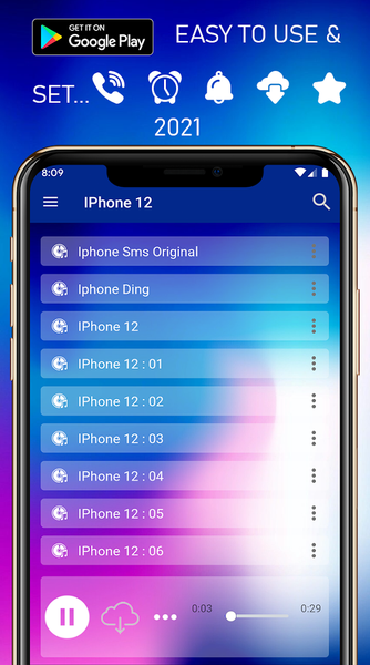 Ringtones for iPhone - عکس برنامه موبایلی اندروید