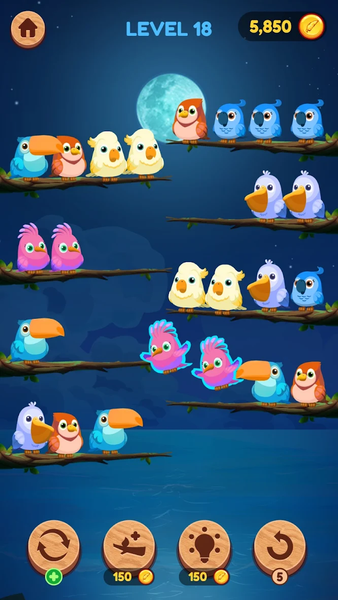 Bird Sort Jam: Color Puzzle - عکس بازی موبایلی اندروید