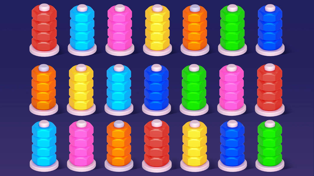 Nut Puzzle - Nut Sort Games - Gameplay image of android game