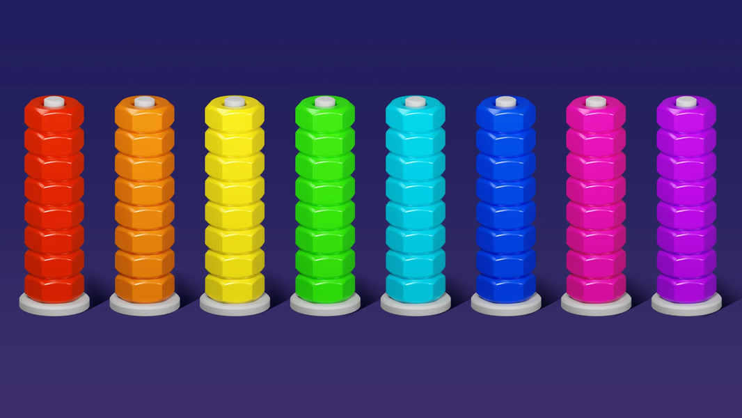 Nut Puzzle - Nut Sort Games - Gameplay image of android game