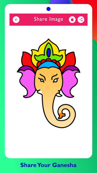 Lord Ganesha Paint & Color - Gameplay image of android game