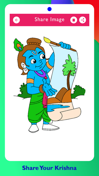 Lord Krishna Paint and Colors - Gameplay image of android game