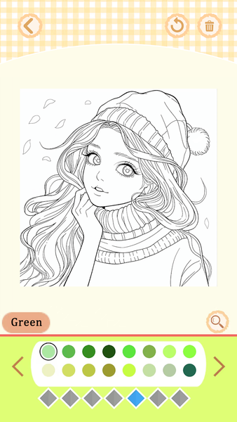Girls Coloring Book:Color Game - عکس بازی موبایلی اندروید