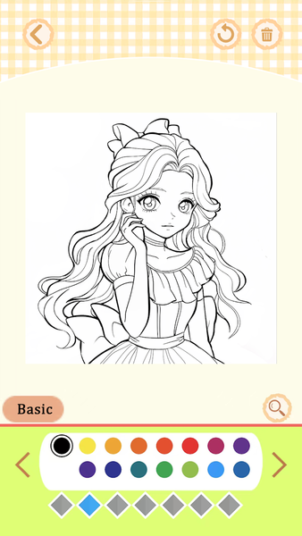 Girls Coloring Book:Color Game - عکس بازی موبایلی اندروید