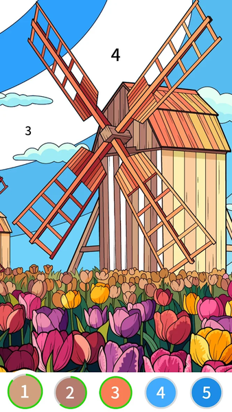 Color by Number - Gameplay image of android game