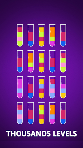 Color Water Sort -Brain Puzzle - عکس برنامه موبایلی اندروید