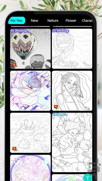 Tap Color by Number - Free Paint - عکس برنامه موبایلی اندروید