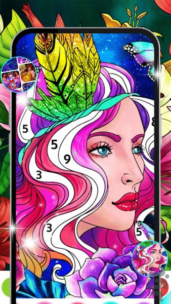 Paint by Number ۲۰۲۴ - کتاب رنگ آمیز - عکس برنامه موبایلی اندروید