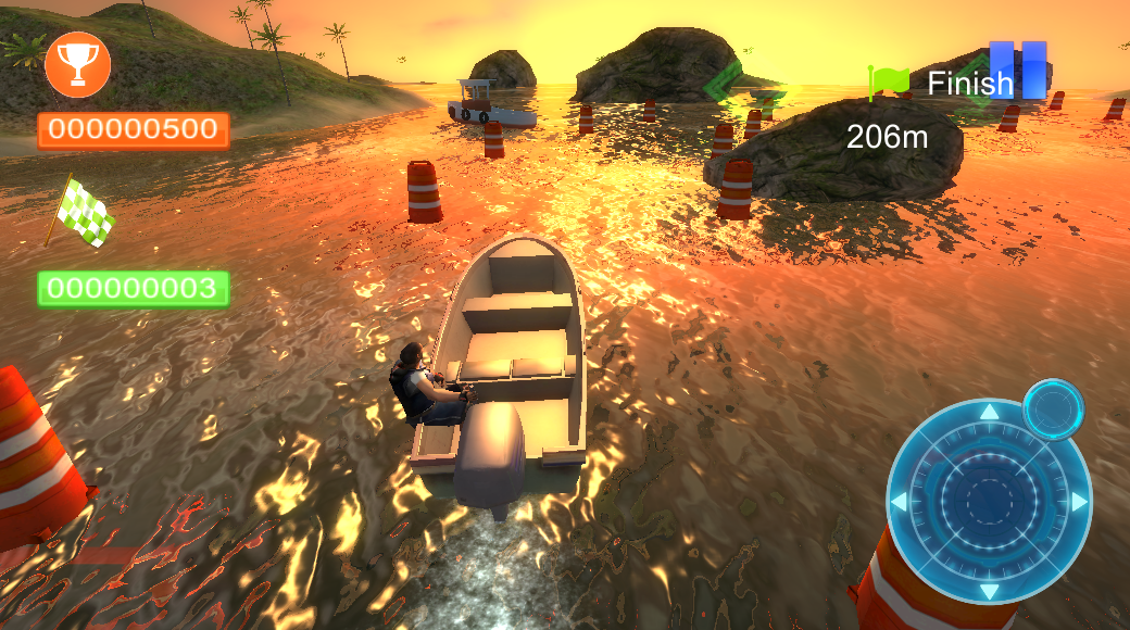 Real Parking Boat 3D - Gameplay image of android game