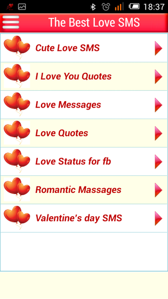 Love SMS in English Offline - Image screenshot of android app