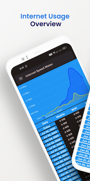Internet speed meter - Image screenshot of android app