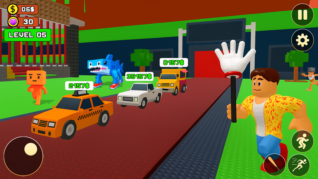 Steal n Catch a MemeRots Game - Gameplay image of android game