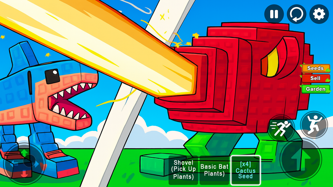 Plants n Brainrots - Gameplay image of android game