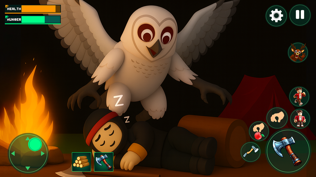 Dark Nights: Survive in Jungle - Gameplay image of android game