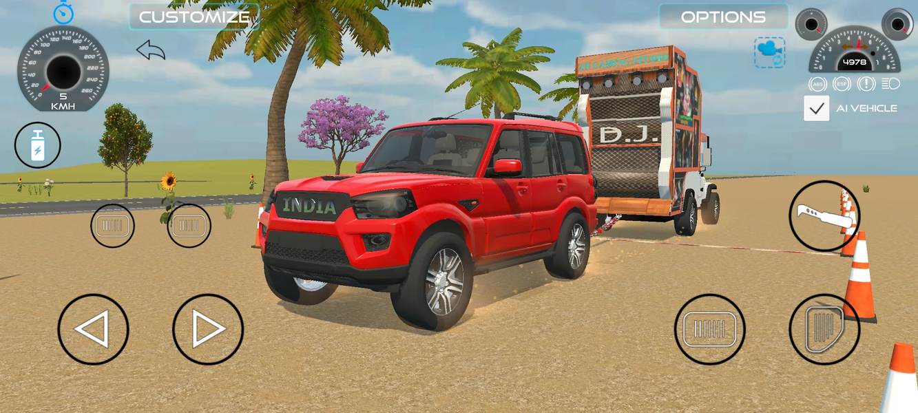 Indian Vehicles Simulator 3d - Gameplay image of android game