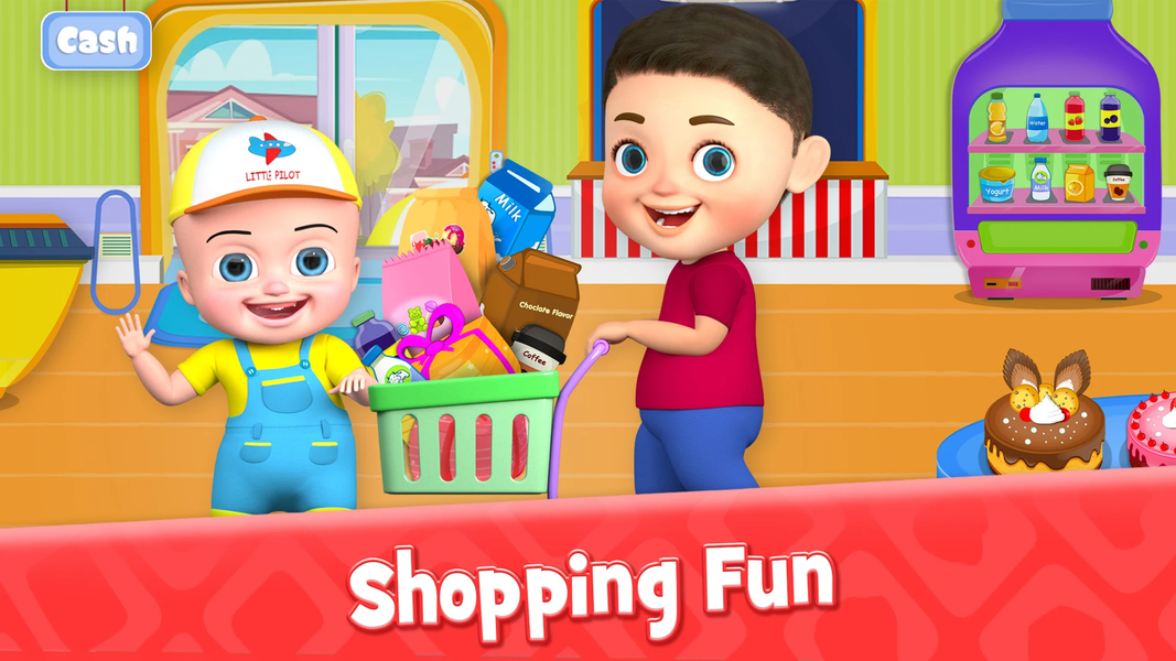 Baby BST Kids - Supermarket - Gameplay image of android game