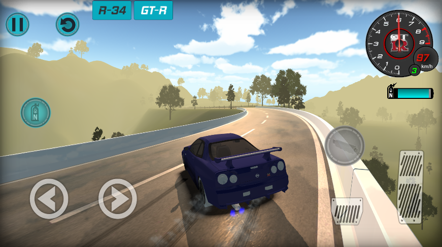 Car Simulator Skyline - Gameplay image of android game