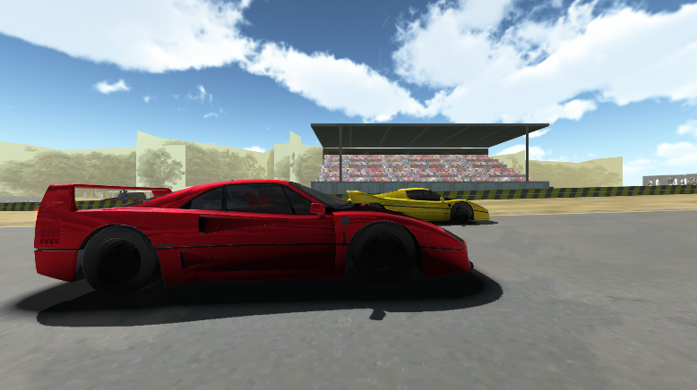 F40 Car Simulator - Gameplay image of android game