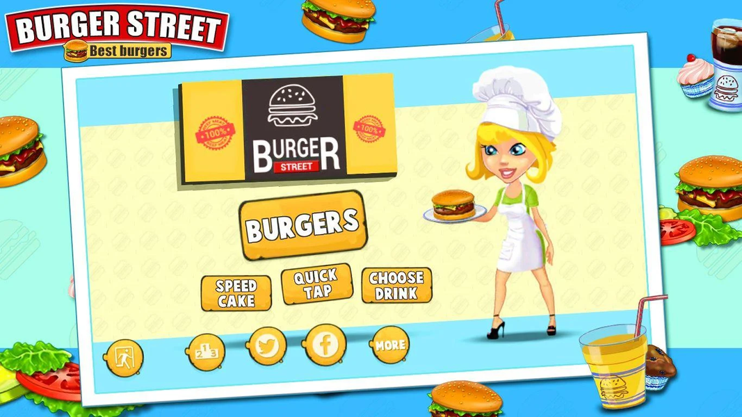 Cooking burger cafe simulator - عکس بازی موبایلی اندروید