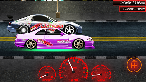 Japan Drag Racing 2D - Gameplay image of android game