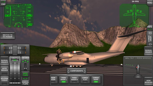 Turboprop Flight Simulator 3D - Gameplay image of android game