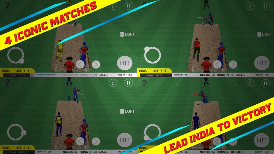 Cricket India Run Chase - Gameplay image of android game