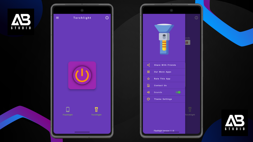 Flashlight - LED - Torch Light - Image screenshot of android app