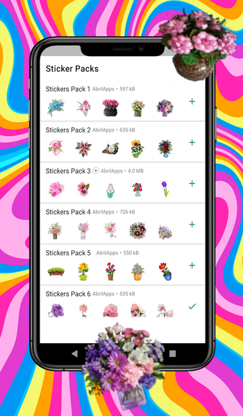WAStickerApps Flowers Stickers - Image screenshot of android app