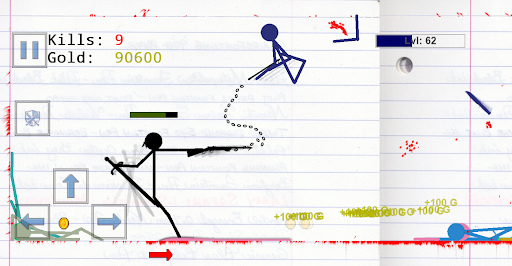 Stickman Physics Battle Arena - Gameplay image of android game