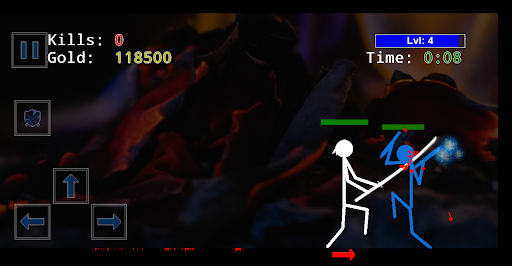 Stickman Physics Battle Arena - Gameplay image of android game