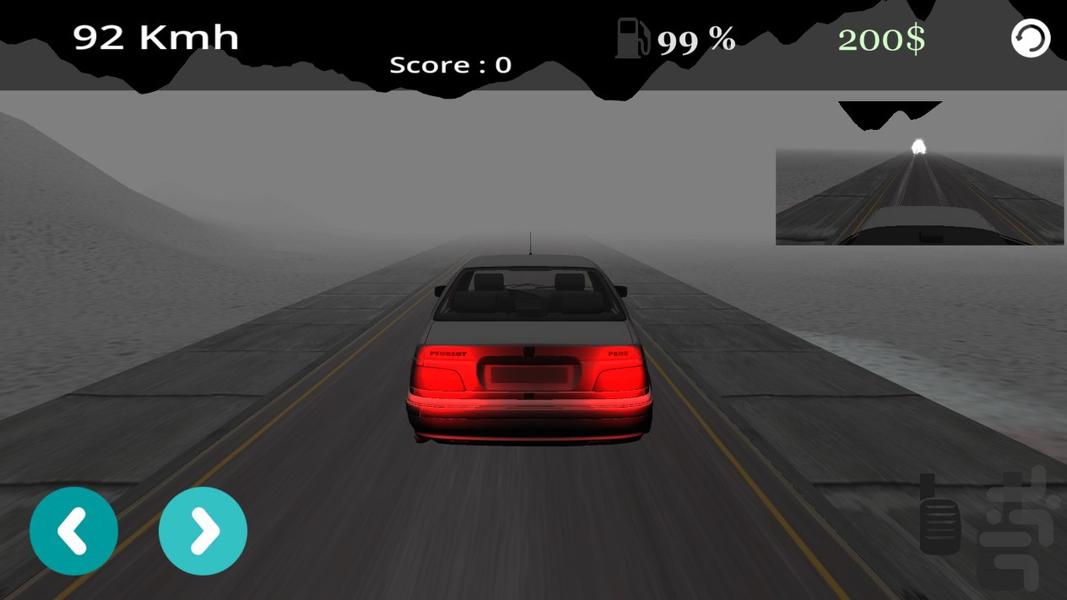 پژو پارس شتاب دار (بازی رانندگی) - Gameplay image of android game