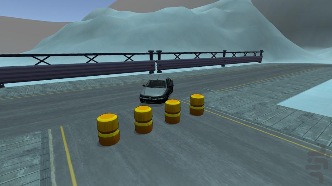 بازی رانندگی با پارس در برف - Gameplay image of android game