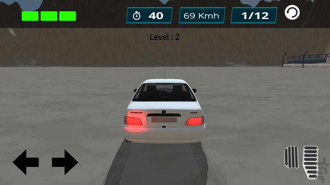 آموزش رانندگی با پژو پارس - Gameplay image of android game
