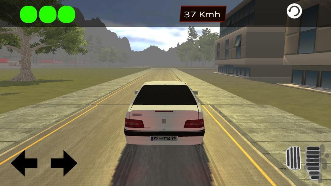 بازی پژو 405 (محیط جنگل) - Gameplay image of android game