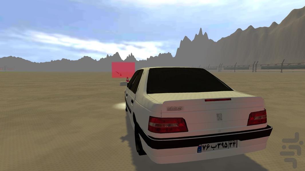 بازی آموزش رانندگی با پژو 405 - Gameplay image of android game